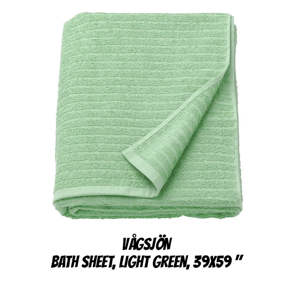 Light Green Bath Sheet - Home Bath Towel